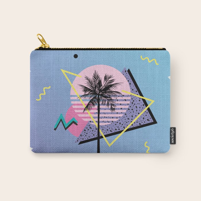 Memphis pattern 46 - 80s / 90s Retro / Palm Tree Carry All Pouch Gallery Image 1