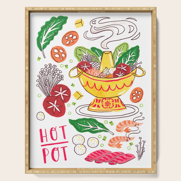 Hot Pot Shabu Shabu Soup Serving Tray Gallery Image 1