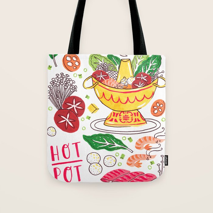 Hot Pot Shabu Shabu Soup Tote Bag Gallery Image 1
