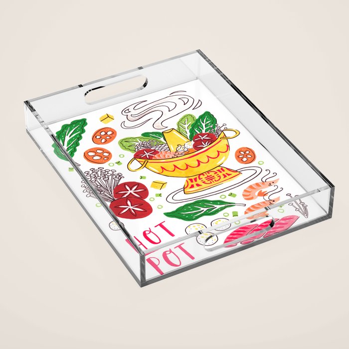 Hot Pot Shabu Shabu Soup Acrylic Tray Gallery Image 1