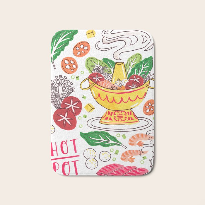 Hot Pot Shabu Shabu Soup Bath Mat Gallery Image 1