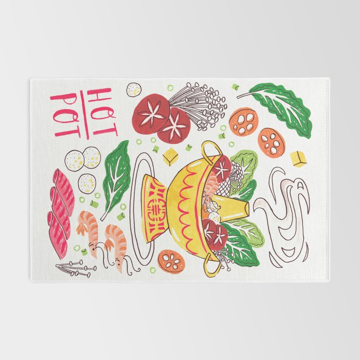 Hot Pot Shabu Shabu Soup Rug Gallery Image 2