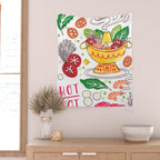 Hot Pot Shabu Shabu Soup Wall Tapestry Gallery Image 2