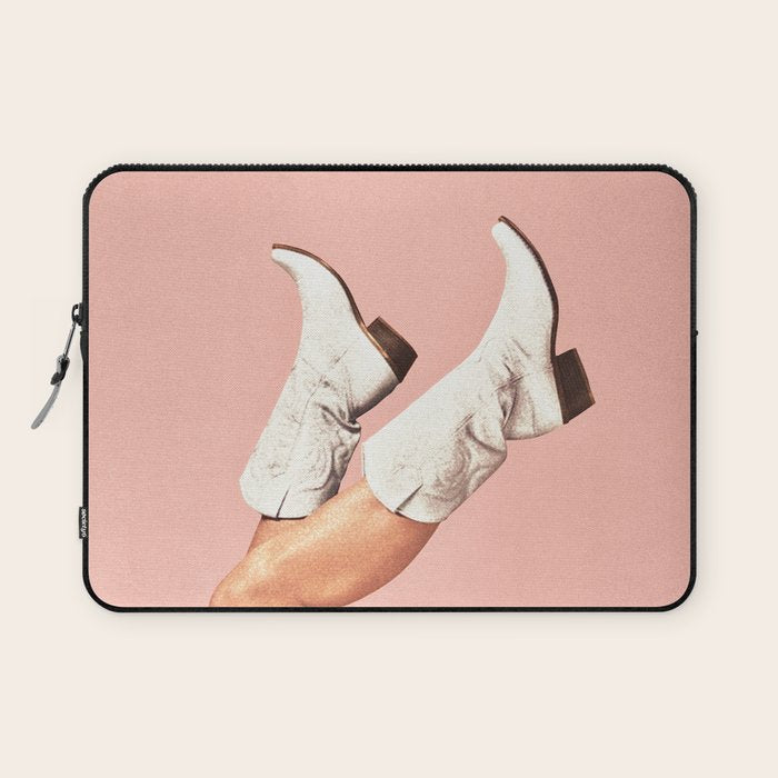 These Boots - Peach / Pink Laptop Sleeve Gallery Image 1