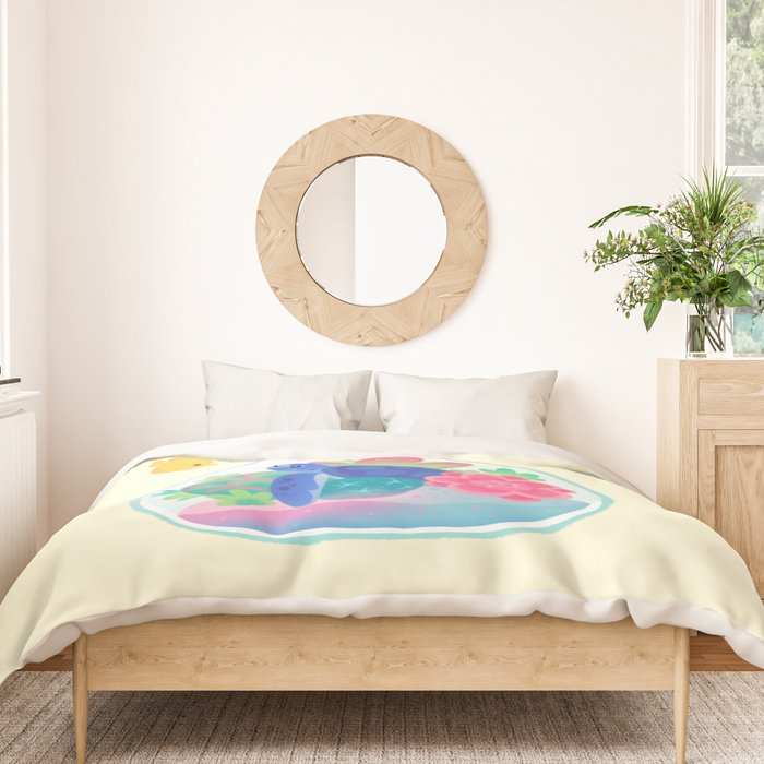 Ocean terrarium - Sea turtle Duvet Cover Gallery Image 3