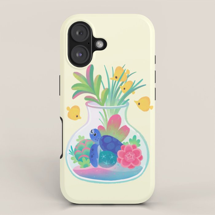 Ocean terrarium - Sea turtle iPhone Case Gallery Image 1