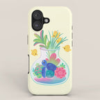 Ocean terrarium - Sea turtle iPhone Case Gallery Image 1