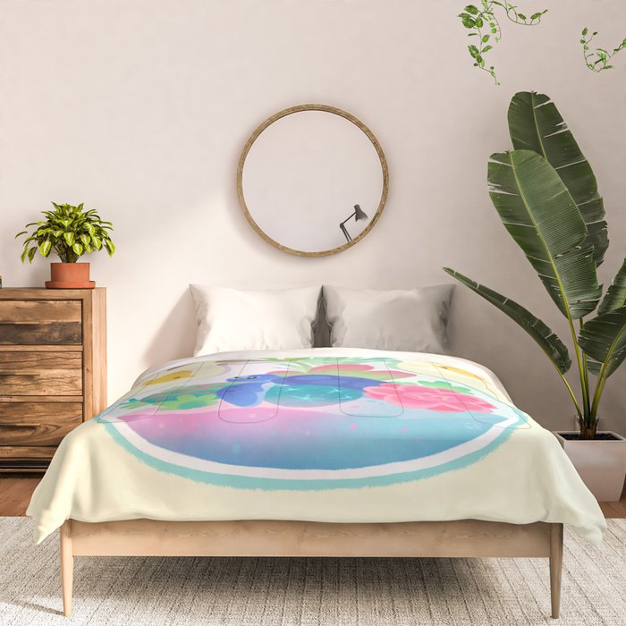 Ocean terrarium - Sea turtle Comforter Gallery Image 3