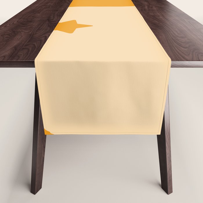 Honey Yin Yang Stars Table Runner Gallery Image 1