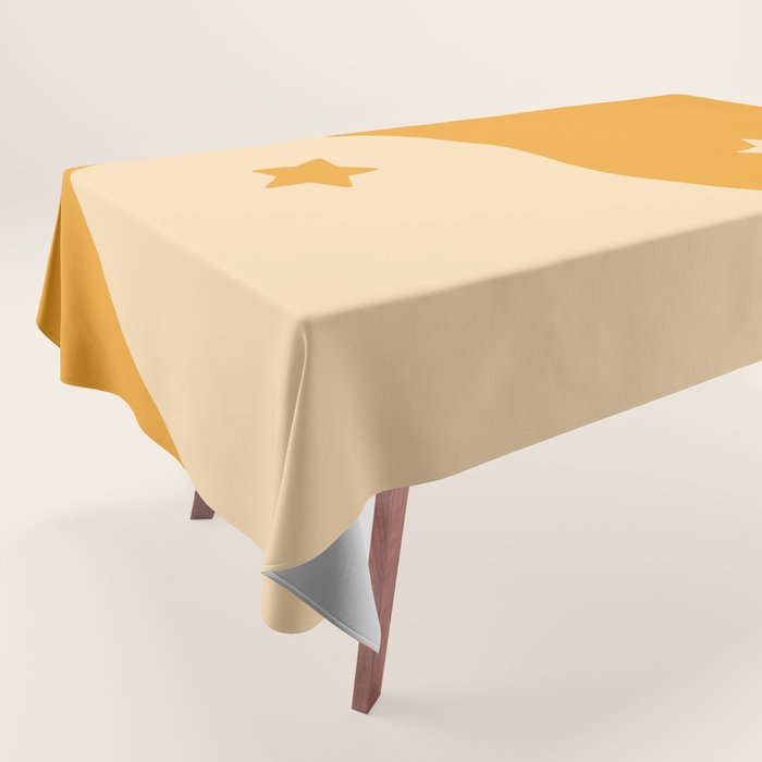 Honey Yin Yang Stars Tablecloth Gallery Image 1