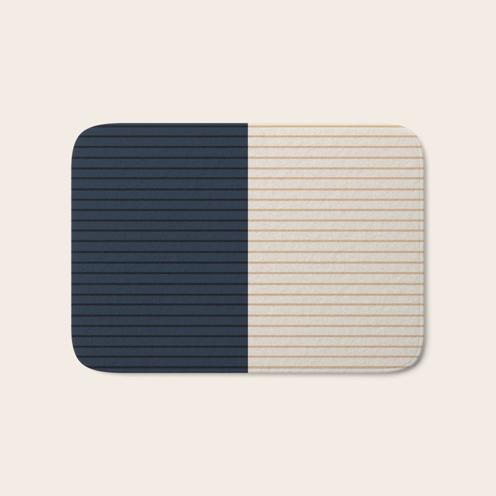 Color Block Lines XLI Bath Mat Gallery Image 1