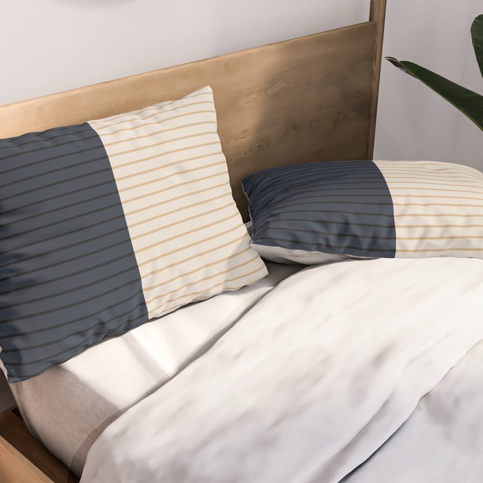 Color Block Lines XLI Pillow Sham Gallery Image 2