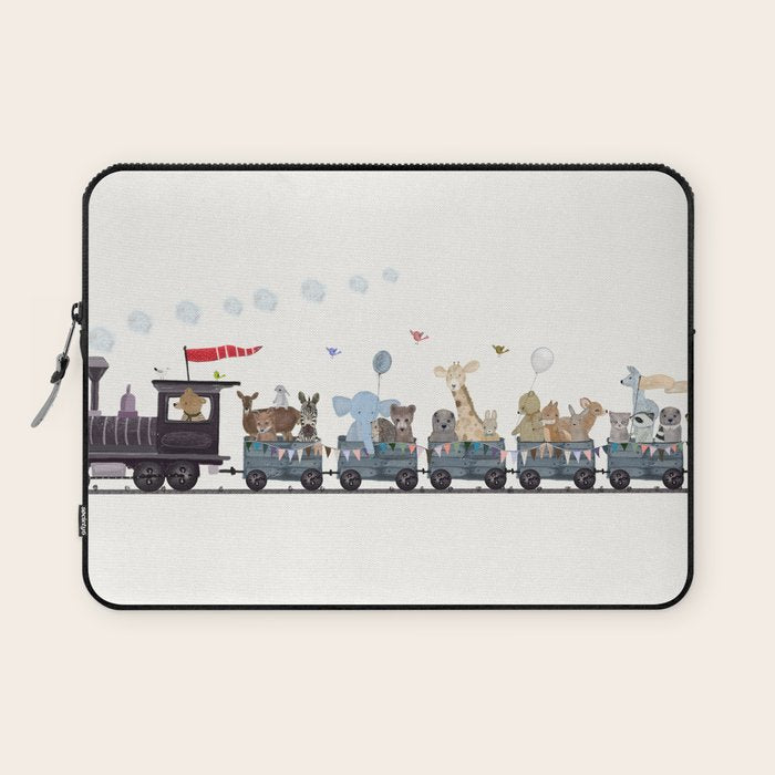 big little nursery nature train Laptop Sleeve Gallery Image 1