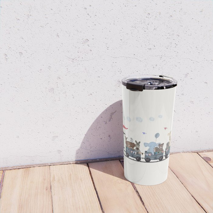 big little nursery nature train Travel Mug Gallery Image 4