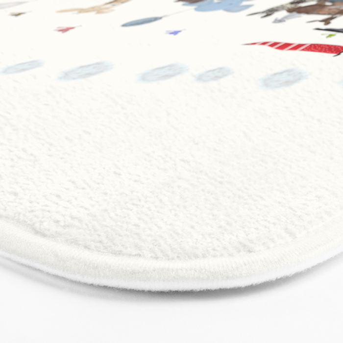 big little nursery nature train Bath Mat Gallery Image 3