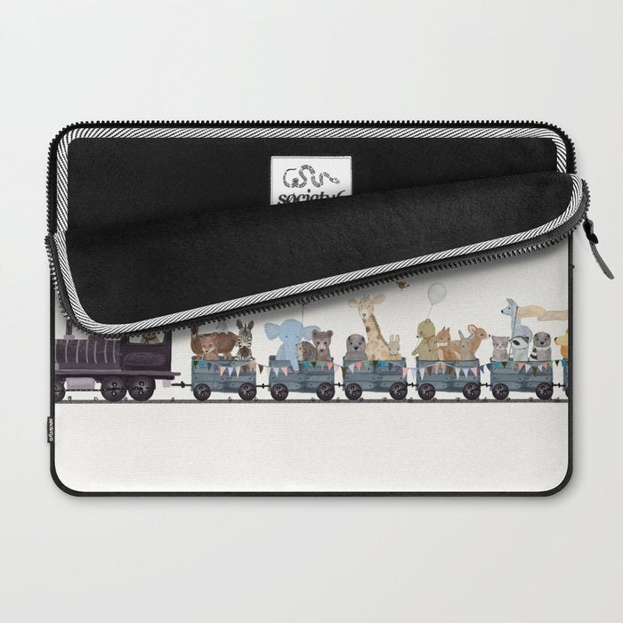 big little nursery nature train Laptop Sleeve Gallery Image 2