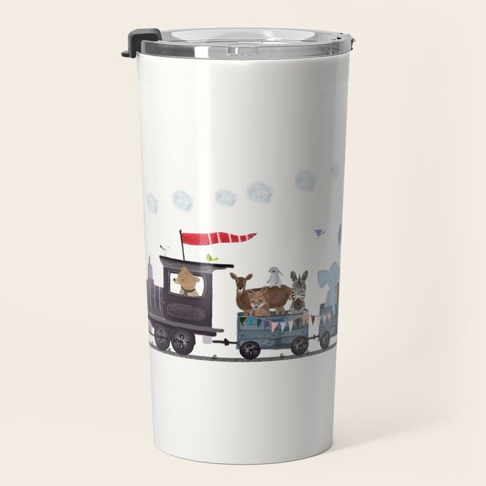 big little nursery nature train Travel Mug Gallery Image 3
