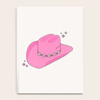 Cowboy Hat Print Pink Preppy Decor Aesthetic Notebook Gallery Image 4