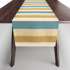 Mixed Stripes Pattern XVII Retro Nautical Table Runner Gallery Image 1