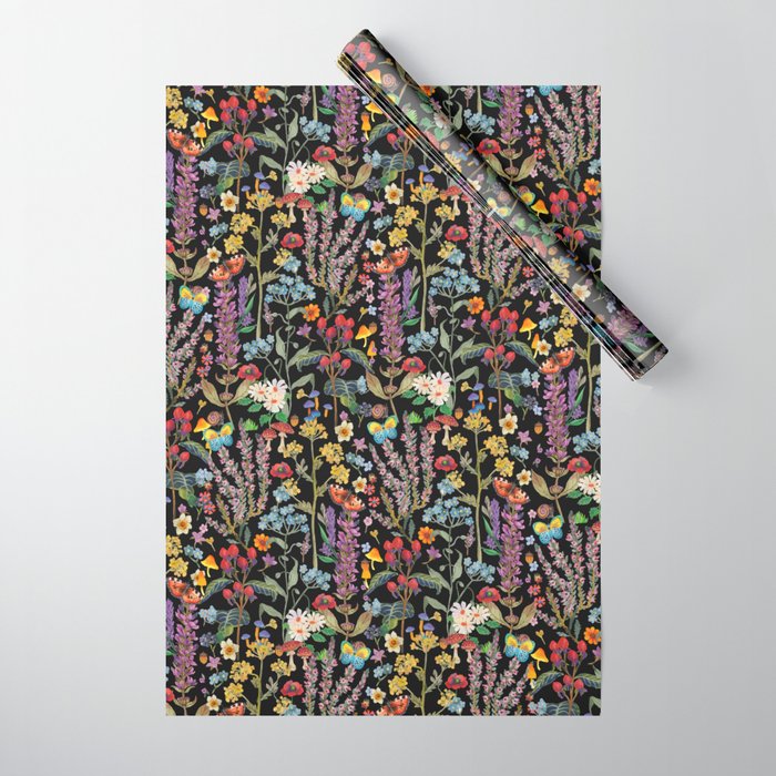 Wild Flowers Paradise Wrapping Paper Gallery Image 1