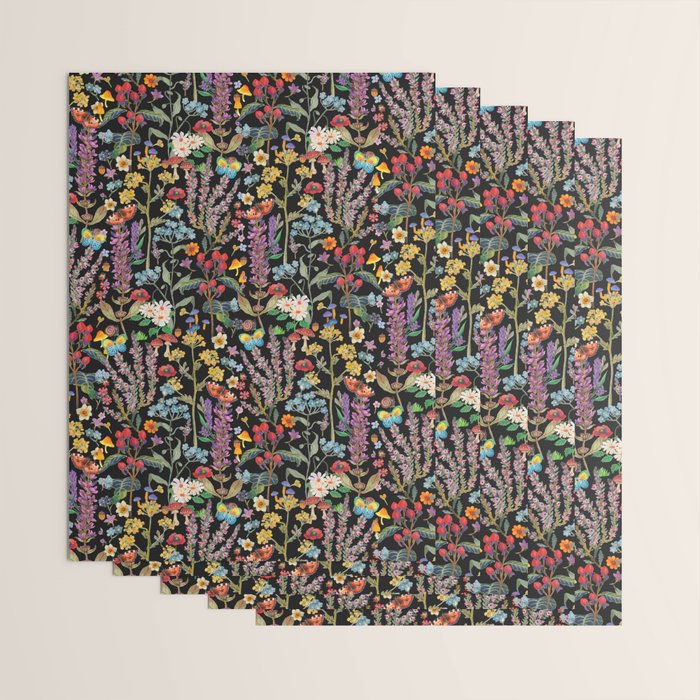 Wild Flowers Paradise Wrapping Paper Gallery Image 3