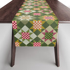 Checkerboard Quilt - Fall Colors Table Runner Gallery Image 1
