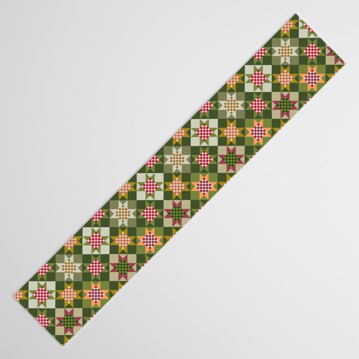 Checkerboard Quilt - Fall Colors Table Runner Gallery Image 3