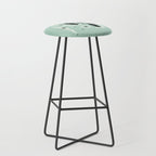 Mid Century Meow Retro Atomic Cats Mint Stool Gallery Image 1