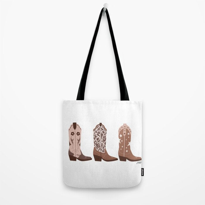 Cowboy Boots {Brown Palette) Tote Bag Gallery Image 2