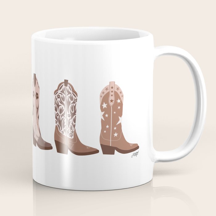 Cowboy Boots {Brown Palette) Coffee Mug Gallery Image 1