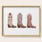 Cowboy Boots {Brown Palette) Serving Tray Gallery Image 1