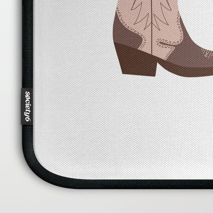 Cowboy Boots {Brown Palette) Laptop Sleeve Gallery Image 3