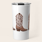 Cowboy Boots {Brown Palette) Travel Mug Gallery Image 1