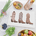 Cowboy Boots {Brown Palette) Cutting Board Gallery Image 2