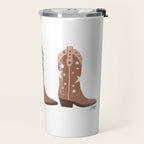 Cowboy Boots {Brown Palette) Travel Mug Gallery Image 2