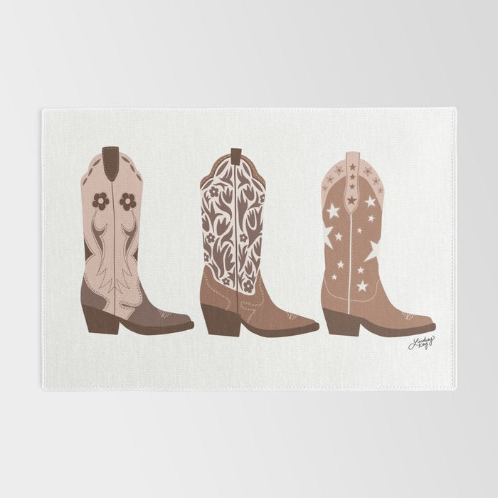 Cowboy Boots {Brown Palette) Rug Gallery Image 2