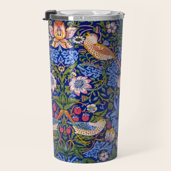 William Morris "Strawberry Thief" 1. Travel Mug Gallery Image 3