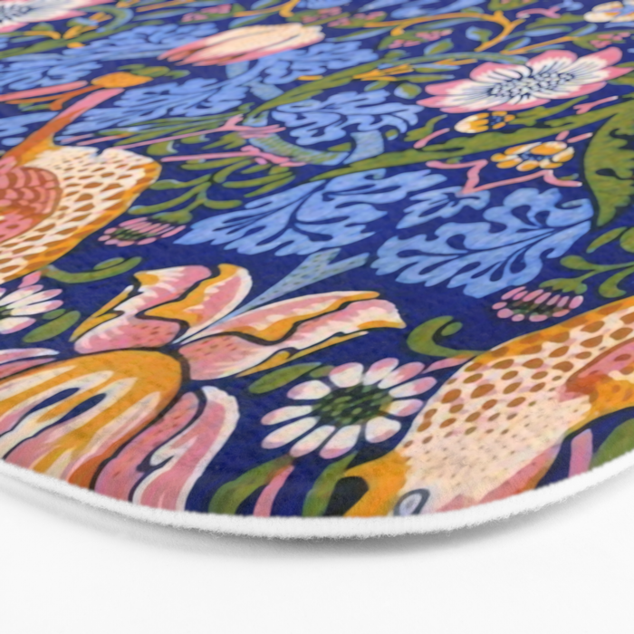 William Morris "Strawberry Thief" 1. Bath Mat Gallery Image 3