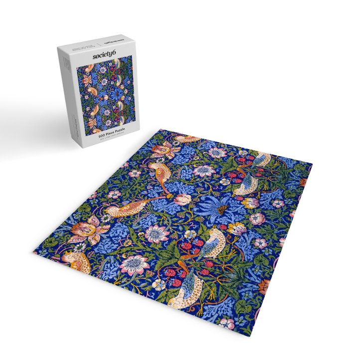 William Morris "Strawberry Thief" 1. Jigsaw Puzzle Gallery Image 2