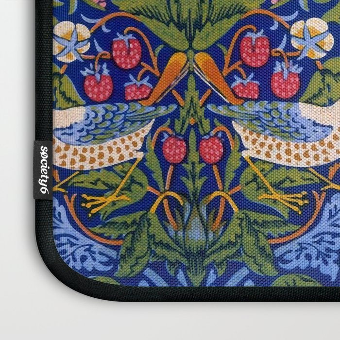 William Morris "Strawberry Thief" 1. Laptop Sleeve Gallery Image 3