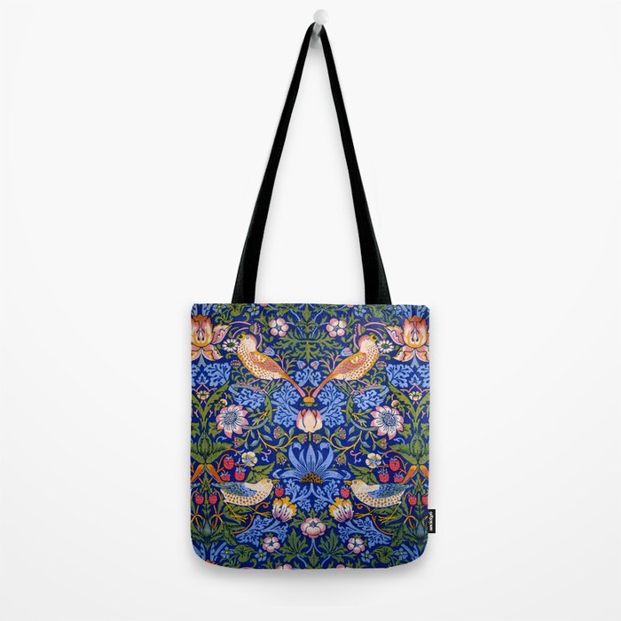 William Morris "Strawberry Thief" 1. Tote Bag Gallery Image 2