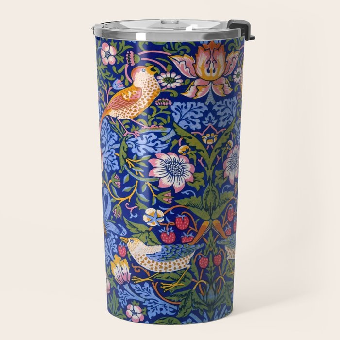 William Morris "Strawberry Thief" 1. Travel Mug Gallery Image 2