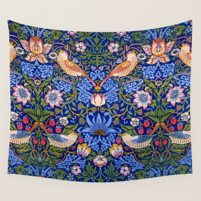 William Morris "Strawberry Thief" 1. Wall Tapestry Gallery Image 4