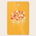 Florals Looking Up - Yellow Cutting Board Gallery Image 1
