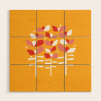 Florals Looking Up - Yellow Wood Wall Art Gallery Image 1