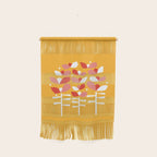 Florals Looking Up - Yellow Wall Hanging Gallery Image 1