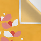 Florals Looking Up - Yellow Wall Tapestry Gallery Image 3