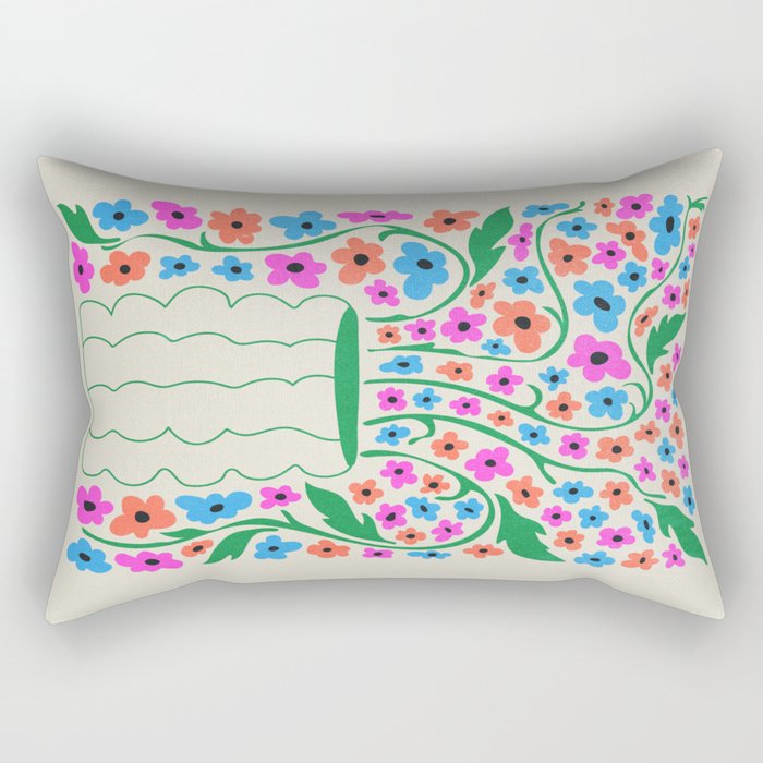 Flower Market 08: Rome Rectangular Pillow Gallery Image 1