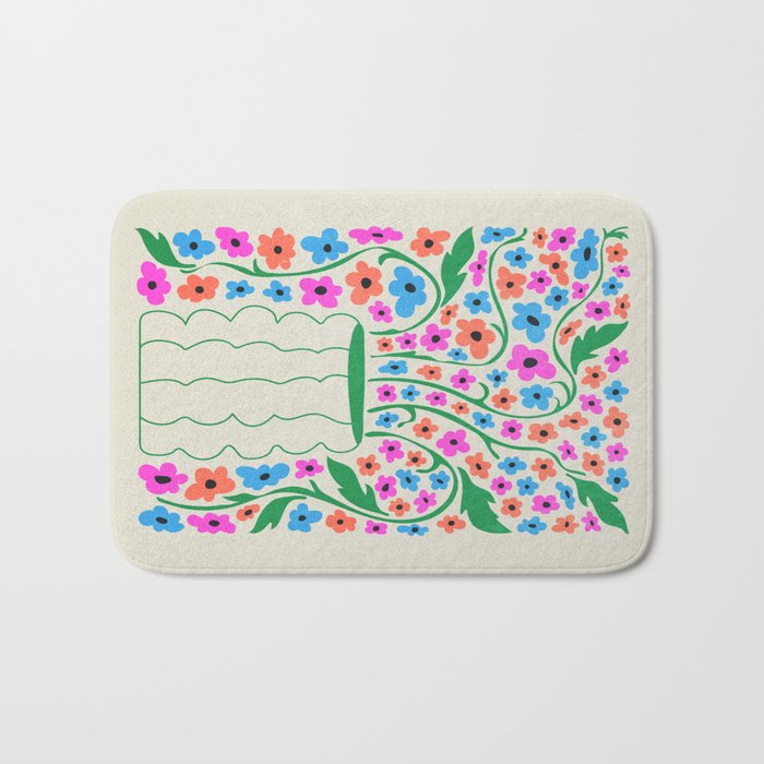 Flower Market 08: Rome Bath Mat Gallery Image 1