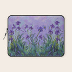 Claude Monet Lilac Irises Laptop Sleeve Gallery Image 1